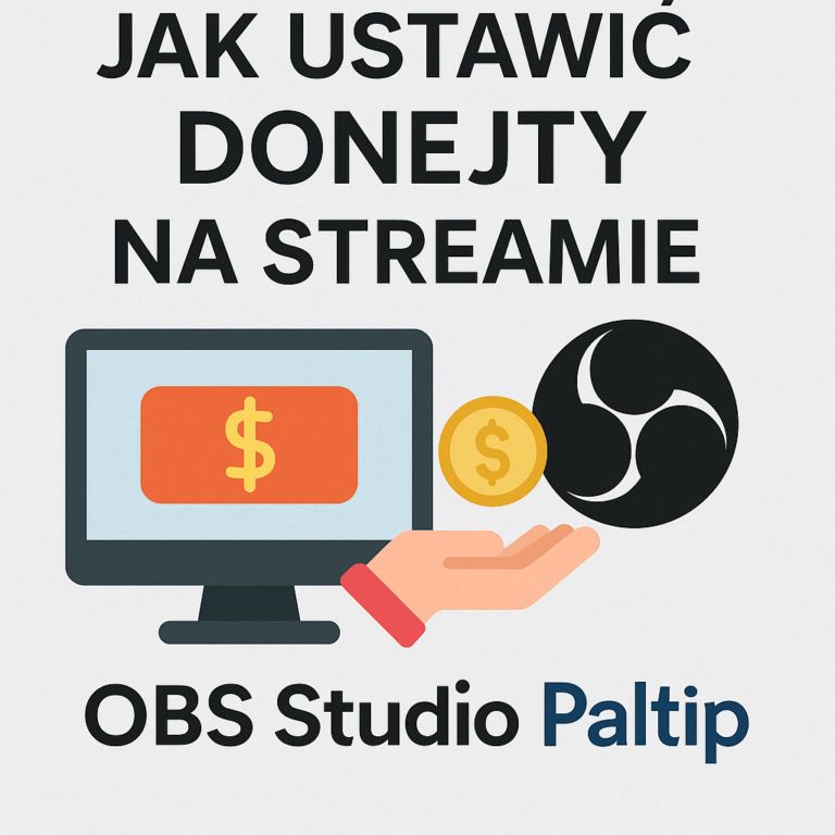 Jak ustawić donejty na streamie OBS Studio z Paltip – instrukcja